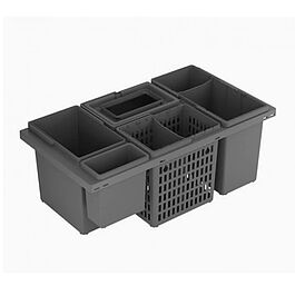 Källsortering Cube Basic 800, för Tandembox 6 kärl inkl. 1 lock och 1 avdelare