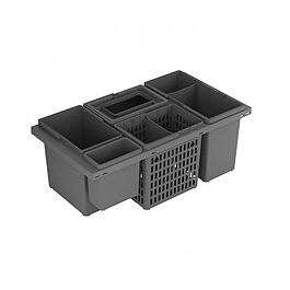 Källsortering Cube Basic 800, för Tandembox 6 kärl inkl. 1 lock och 1 avdelare